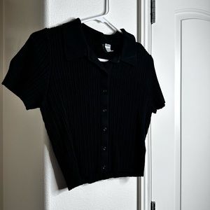 H&M collar ribbed top!